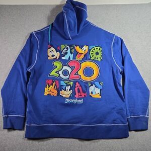 Disneyland Resort Hoodie Mens XL 2020 Sweatshirt Disney Full Zip Mickey Mouse